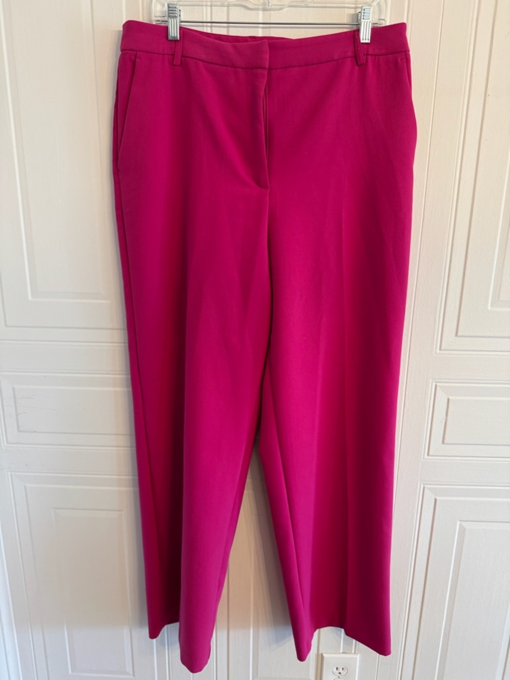 Joie Women's Tailored Fuschia Pink Wide-Leg Pants Size 12